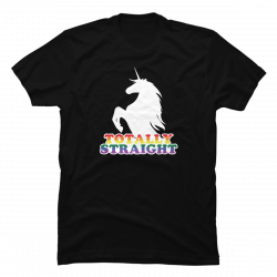totally straight unicorn shirt